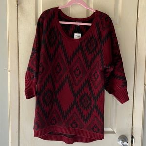 NWT Long Red Sweater / Dress